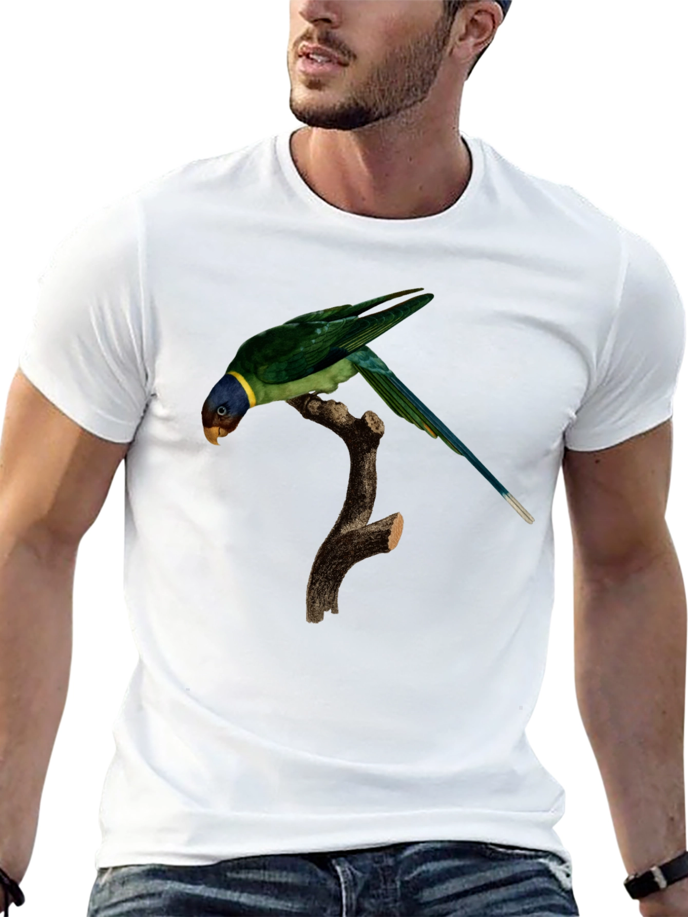 Parrot Graphic T-Shirt - Unique Bird Print