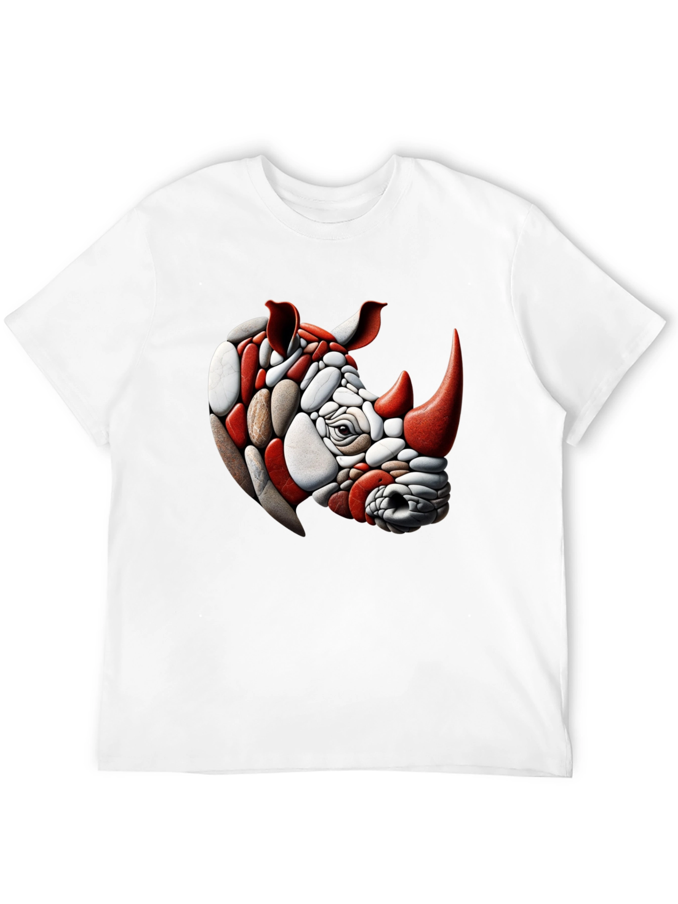 Rhinoceros Stone Art T-Shirt