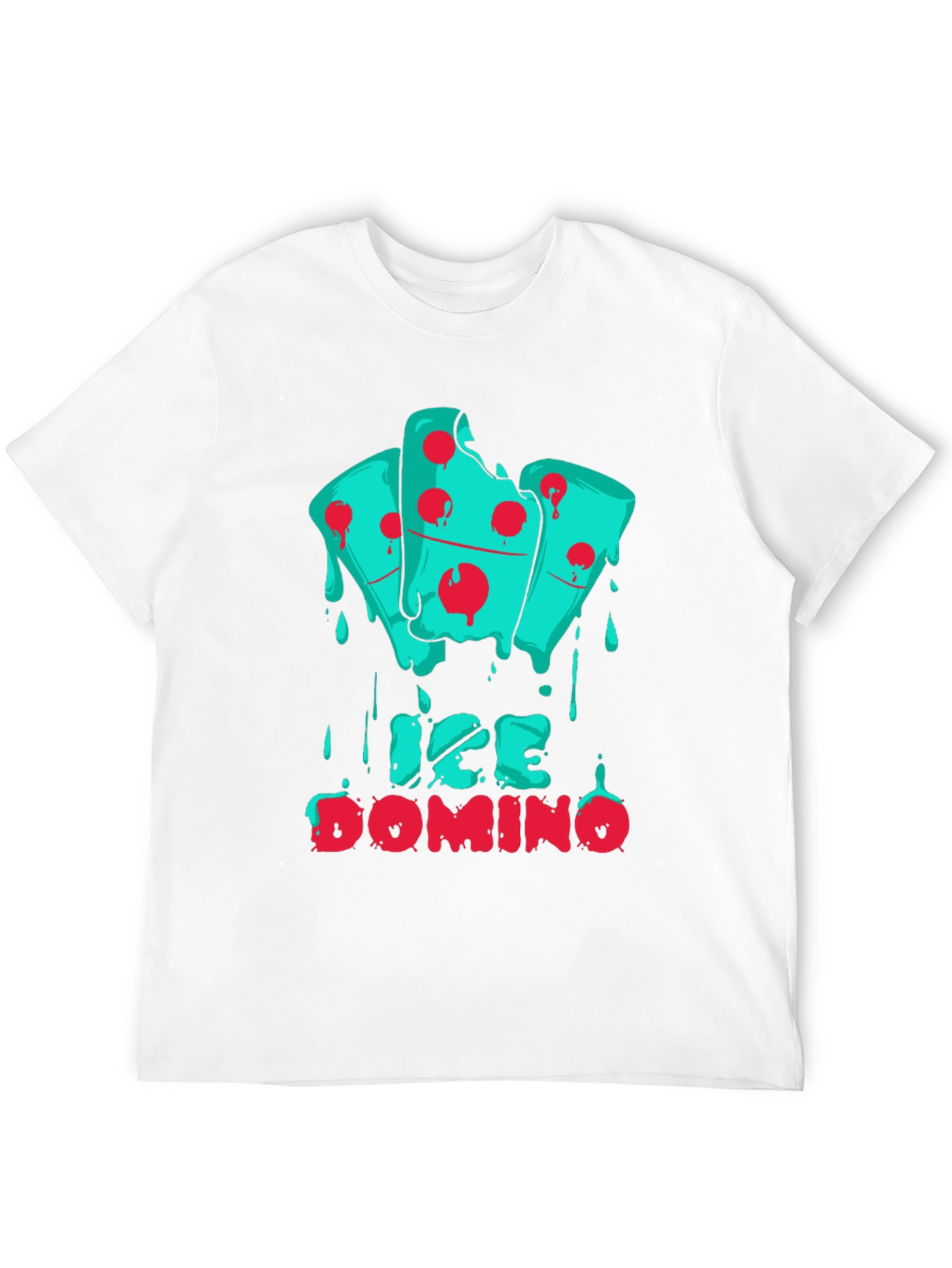 Ice Domino Graphic Print Black T-Shirt