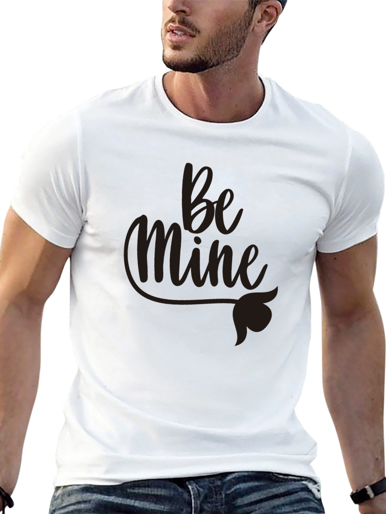 Be Mine Black Tee - Stylish & Comfortable