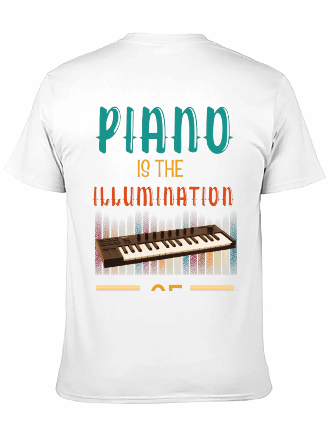 Piano Illumination T-Shirt - Music Lover Tee