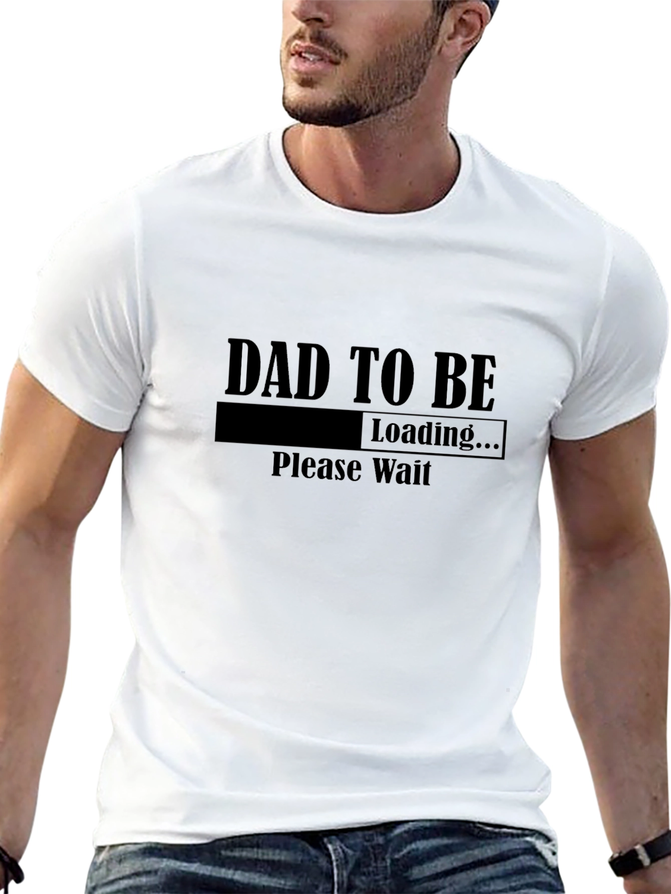 Dad To Be Loading T-Shirt - New Parent Gift