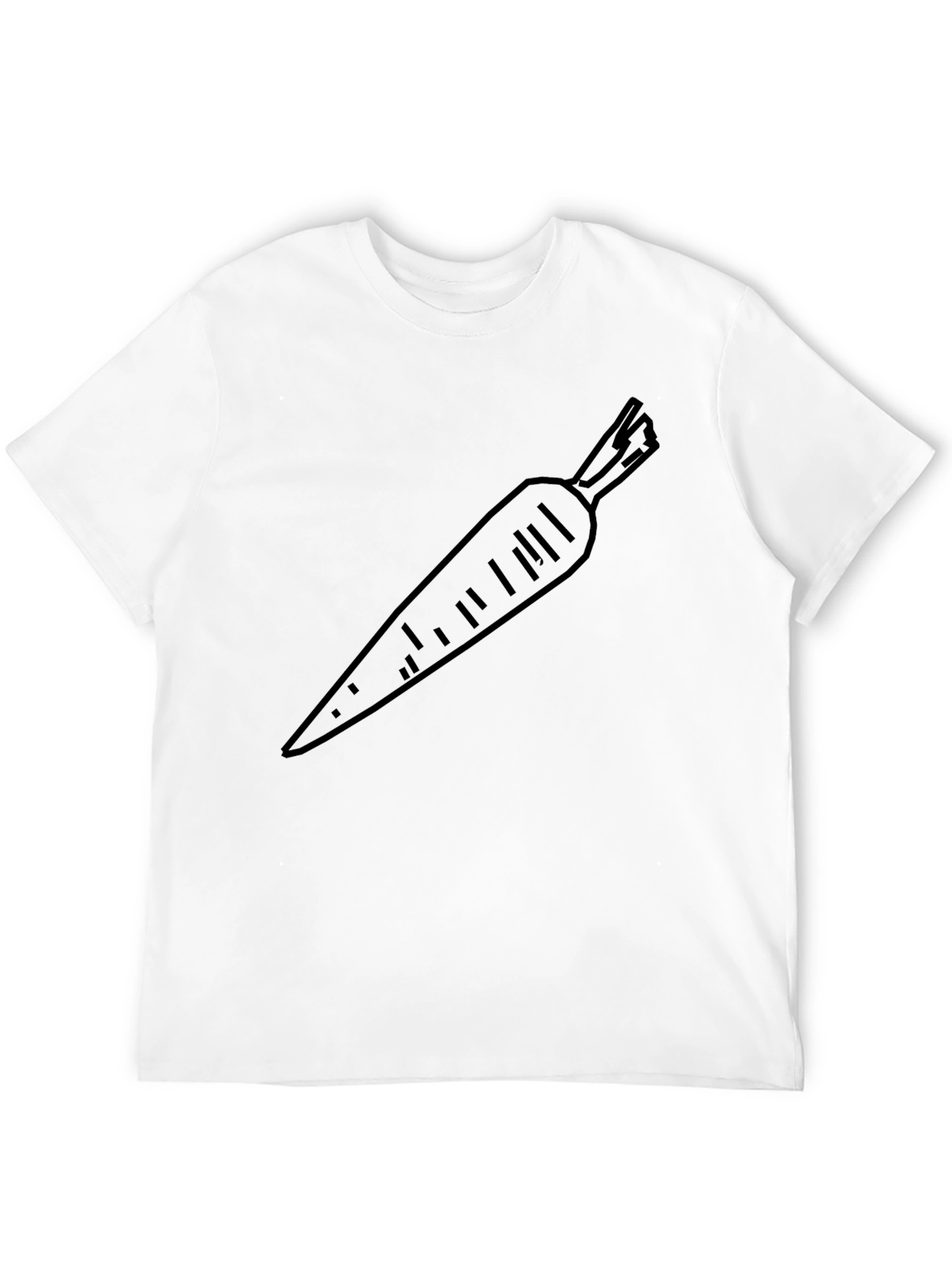 Carrot Graphic Tee - Black Unisex T-Shirt