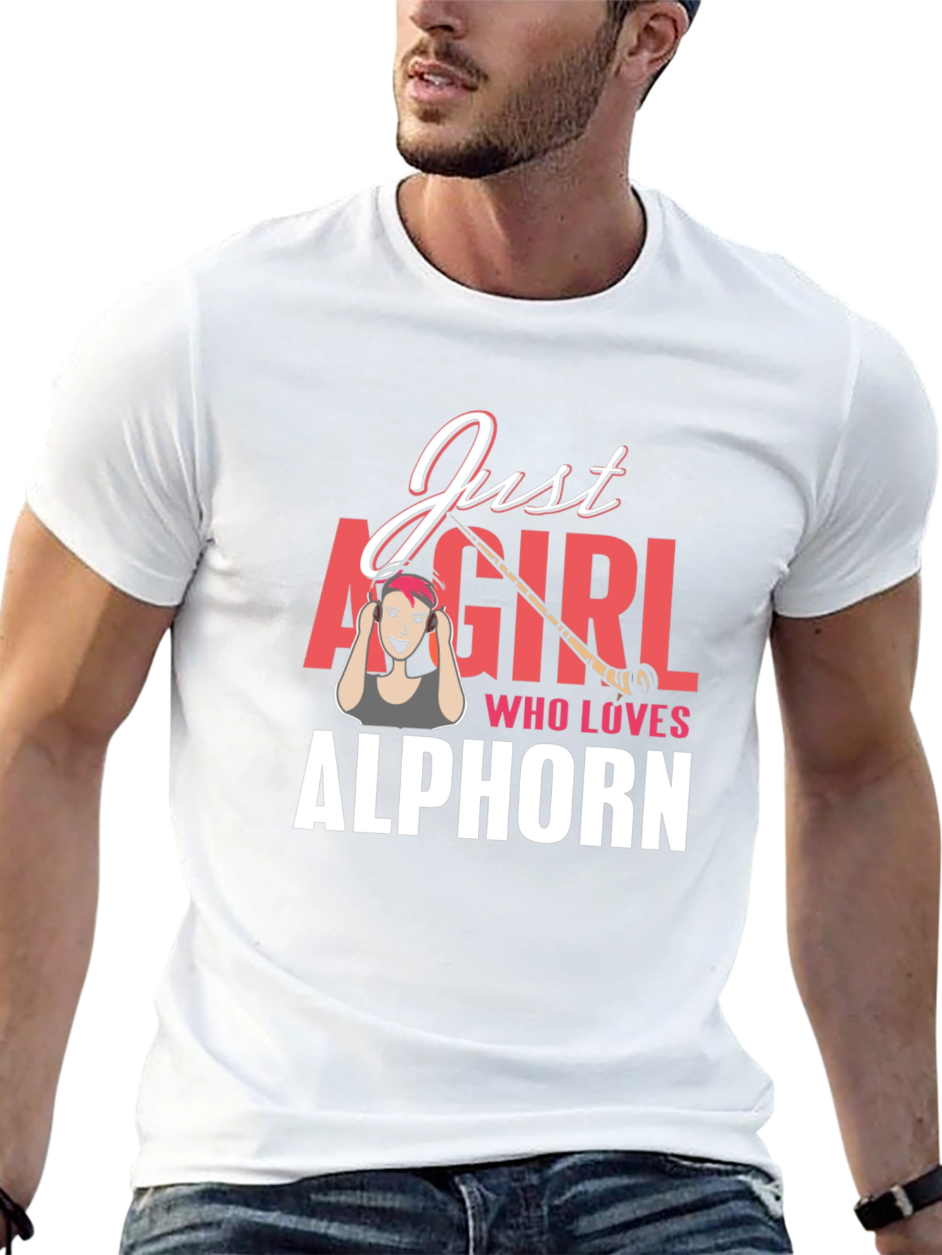 Just A Girl Who Loves Alphorn T-Shirt