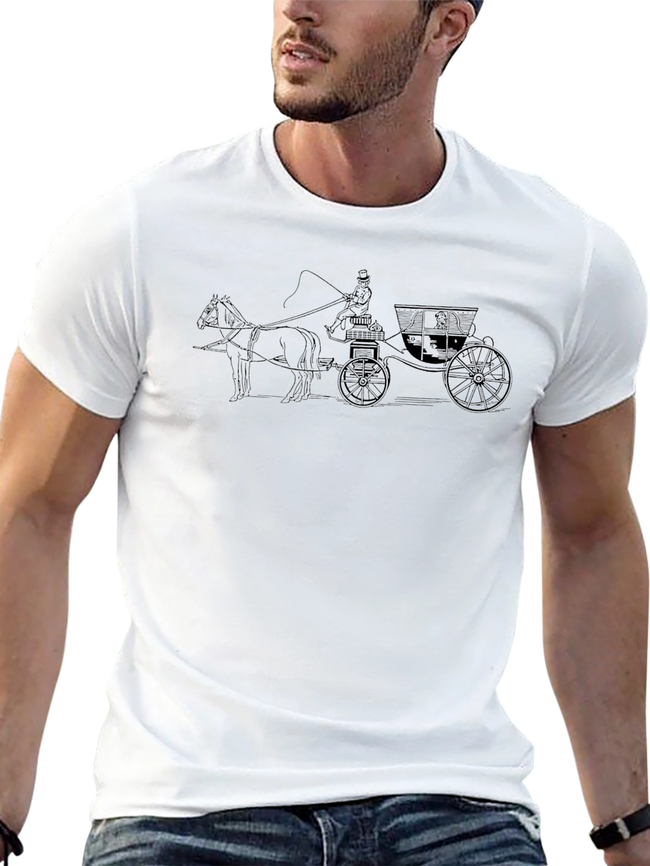 Equestrian Carriage Graphic Tee