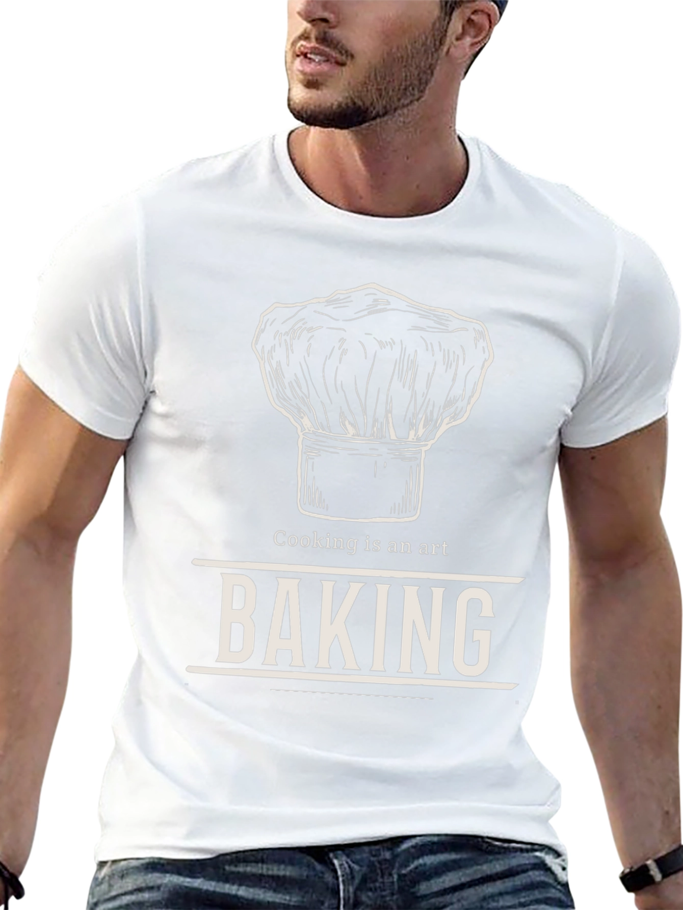Baking is an Art - Chef Hat T-Shirt