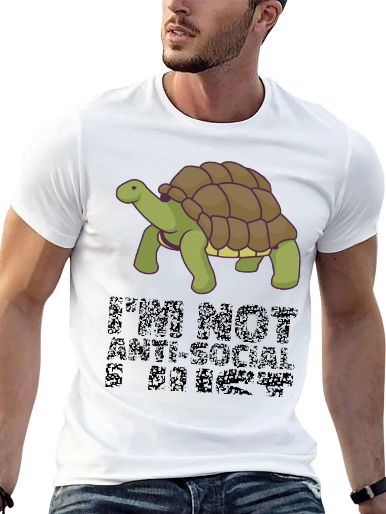 Turtle T-Shirt: Anti-Social & OK