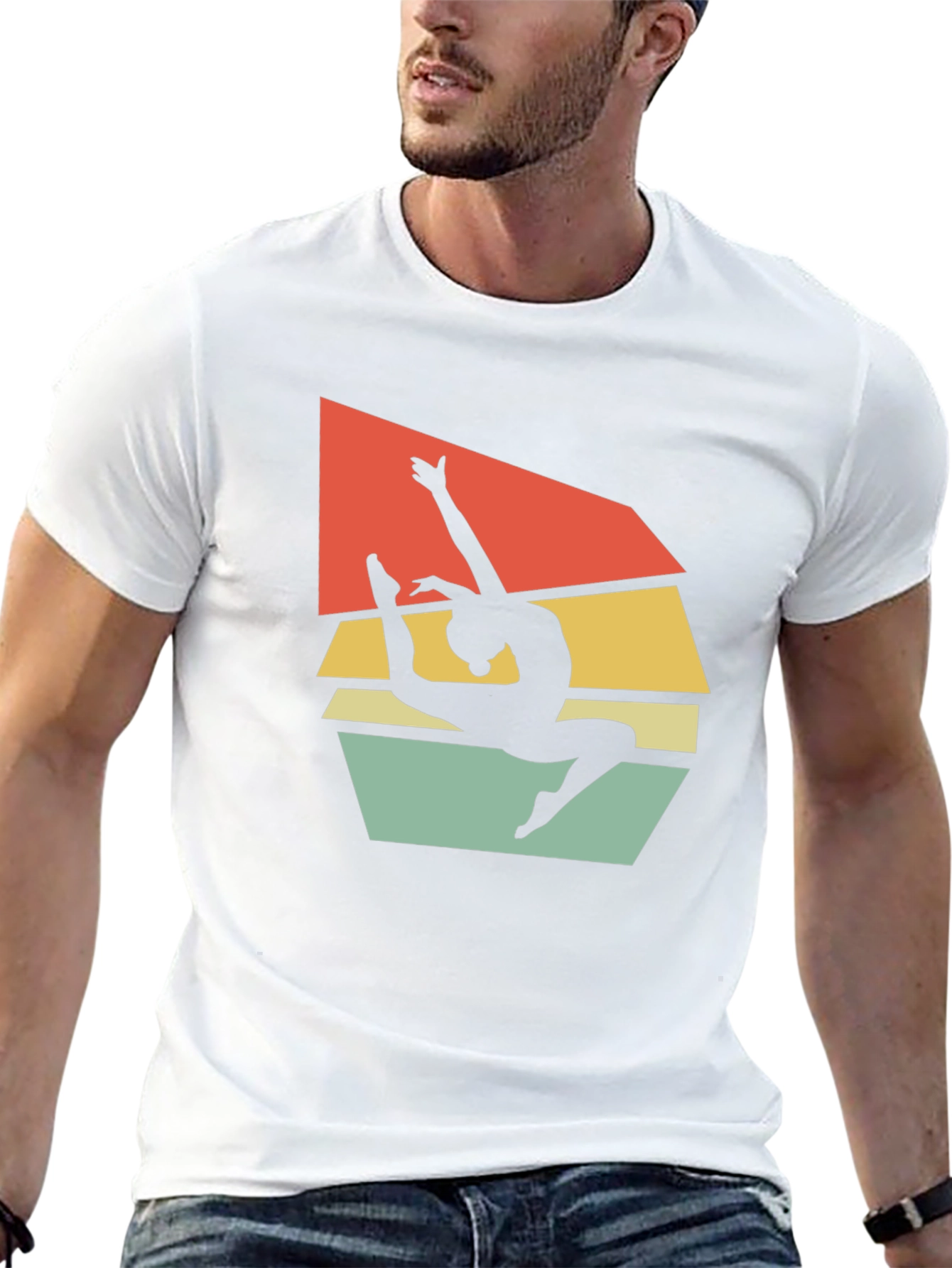Gymnastics Retro Black T-Shirt