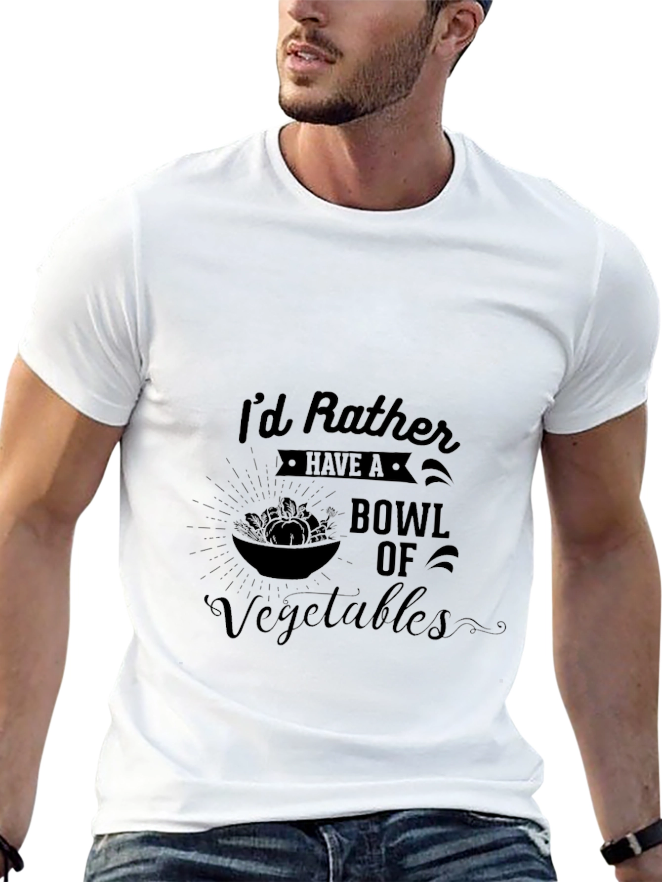 Vegetable Bowl Graphic Tee - Vegan Lifestyle