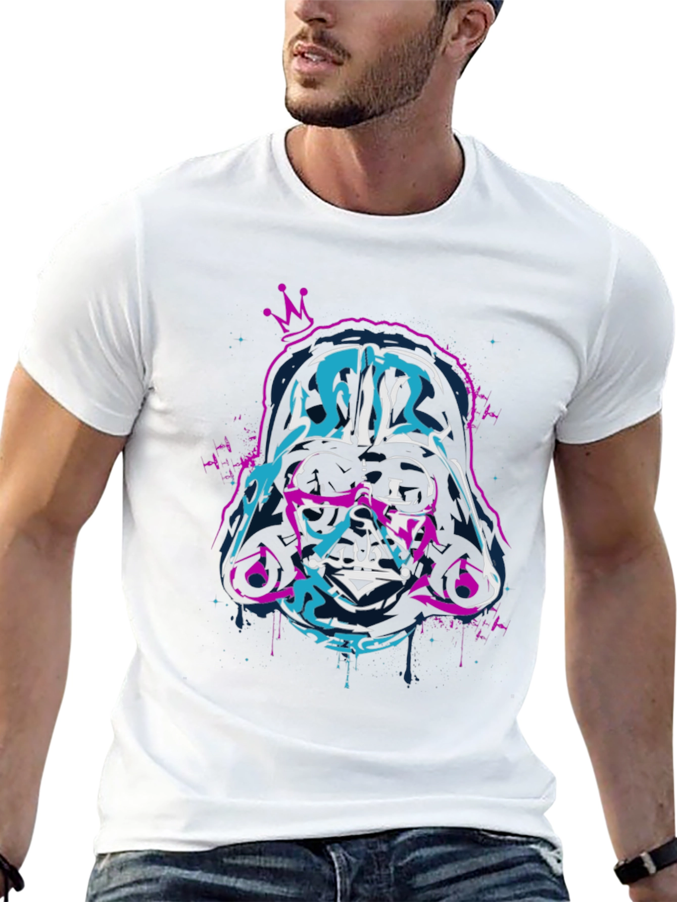 Darth Vader Crown Graphic T-Shirt