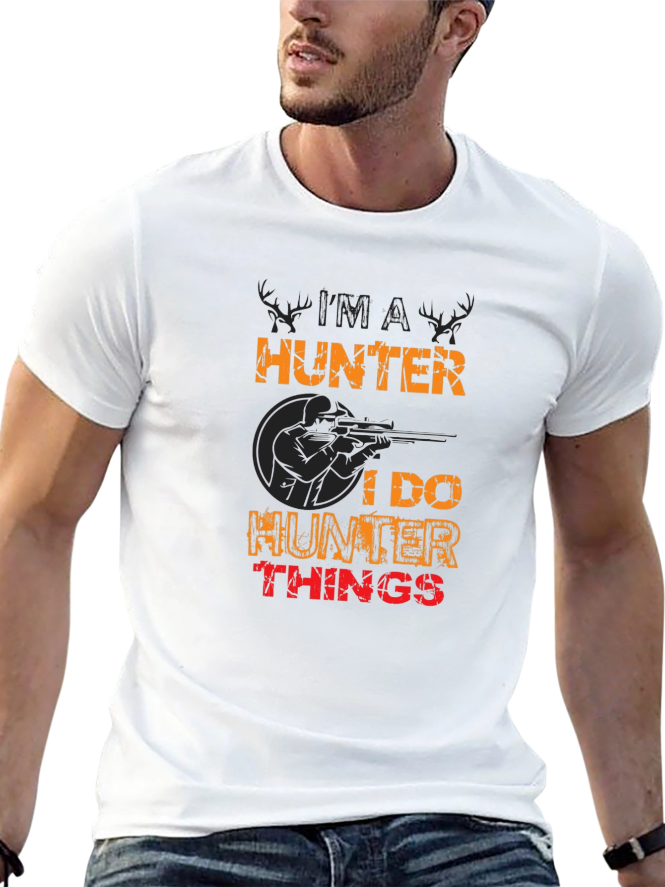 Hunter Graphic Tee - Black Short Sleeve Shirt