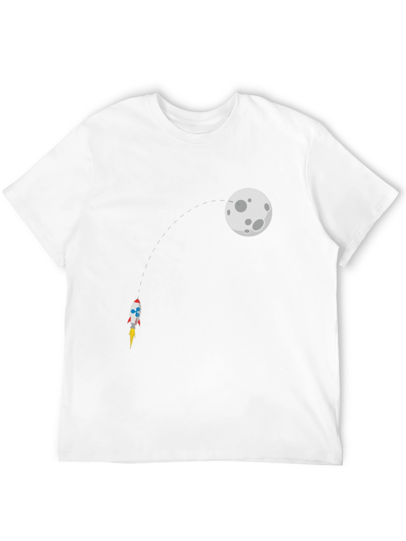 Rocket to the Moon Black T-Shirt