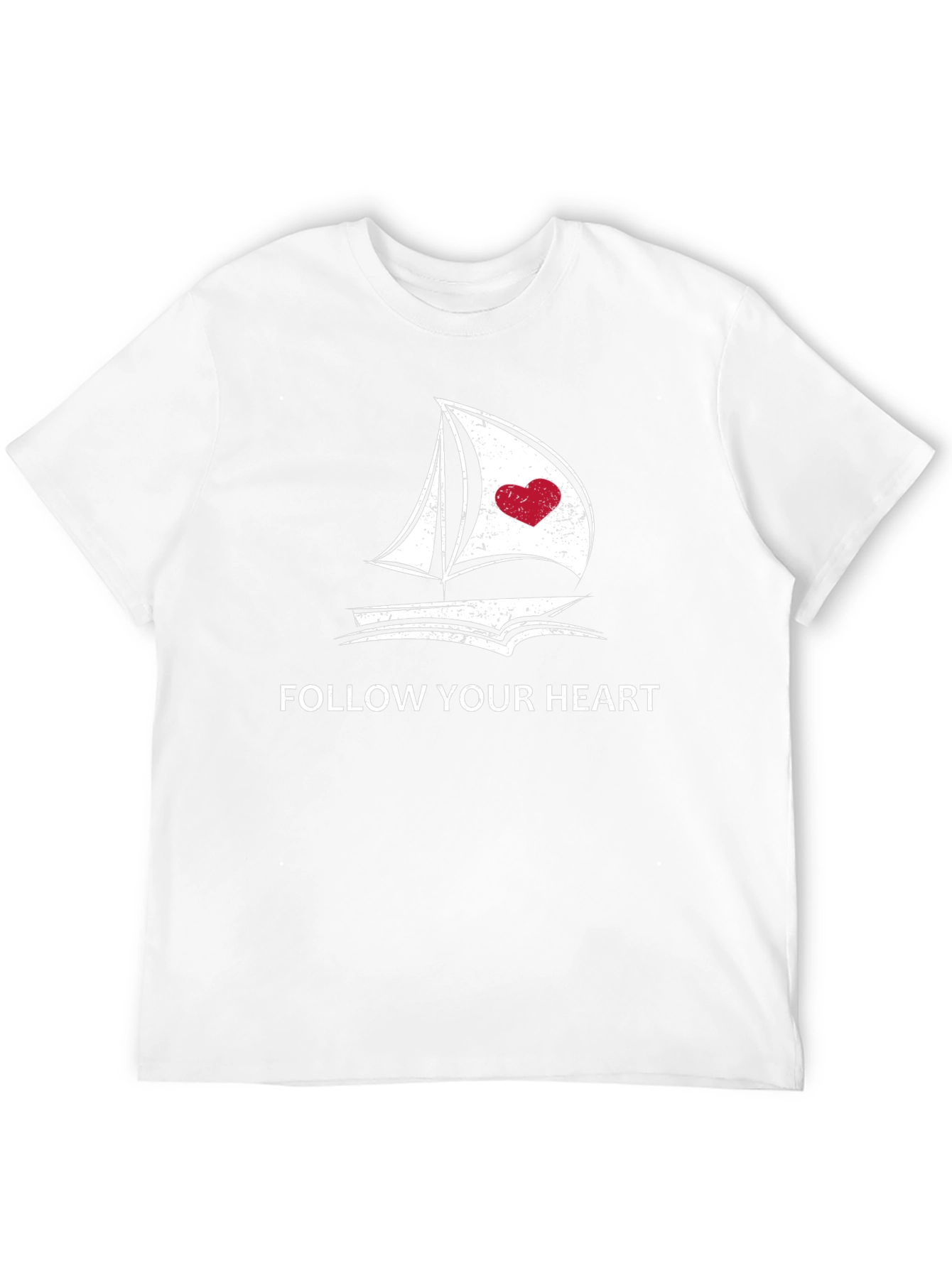 Follow Your Heart Graphic Black T-Shirt