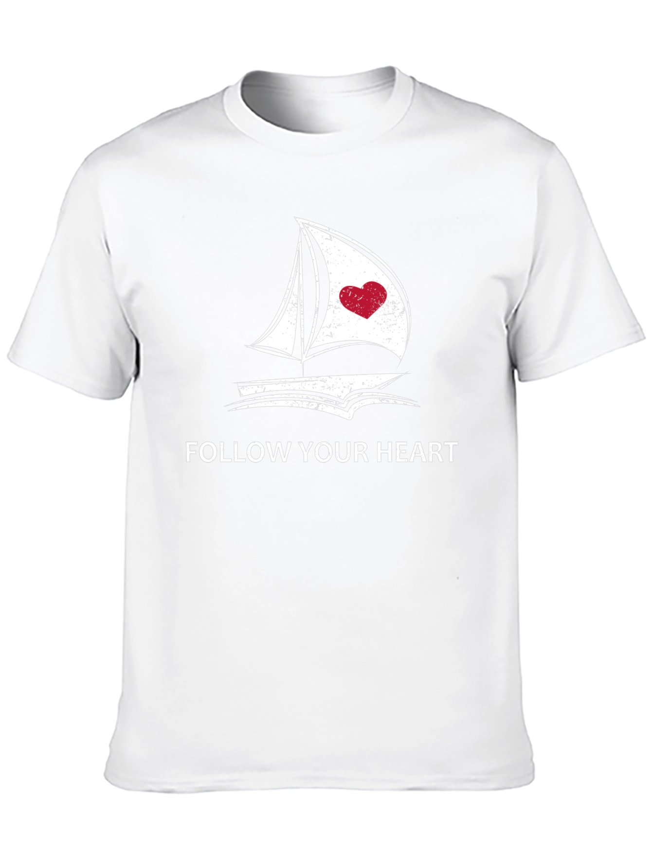 Follow Your Heart Graphic Black T-Shirt