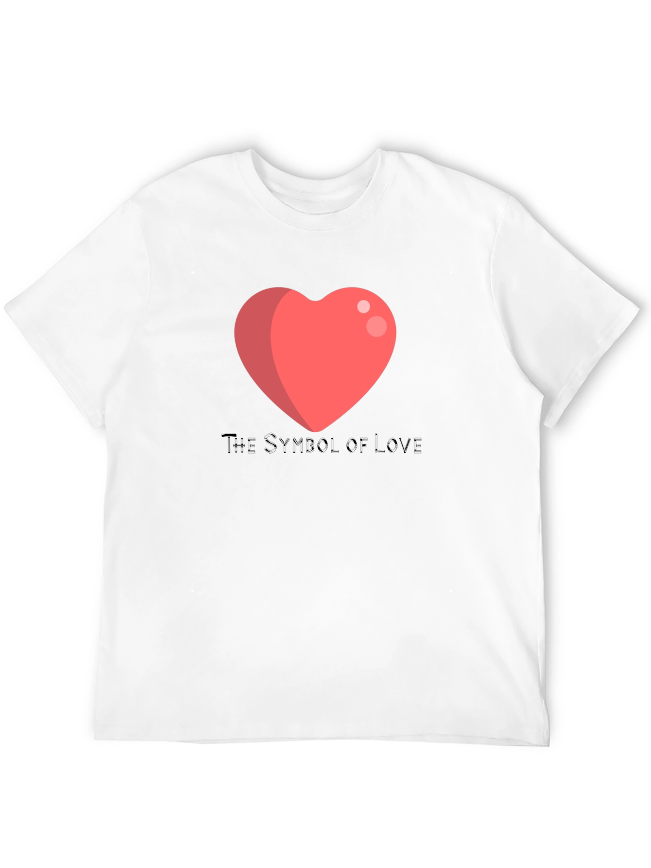 Love Symbol T-Shirt - Black Cotton Blend