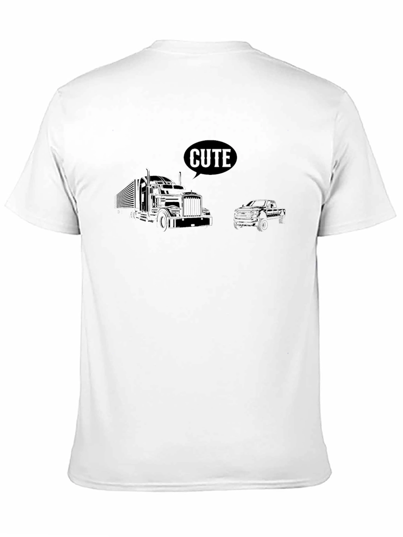 Cute Trucks T-Shirt - Black Graphic Tee