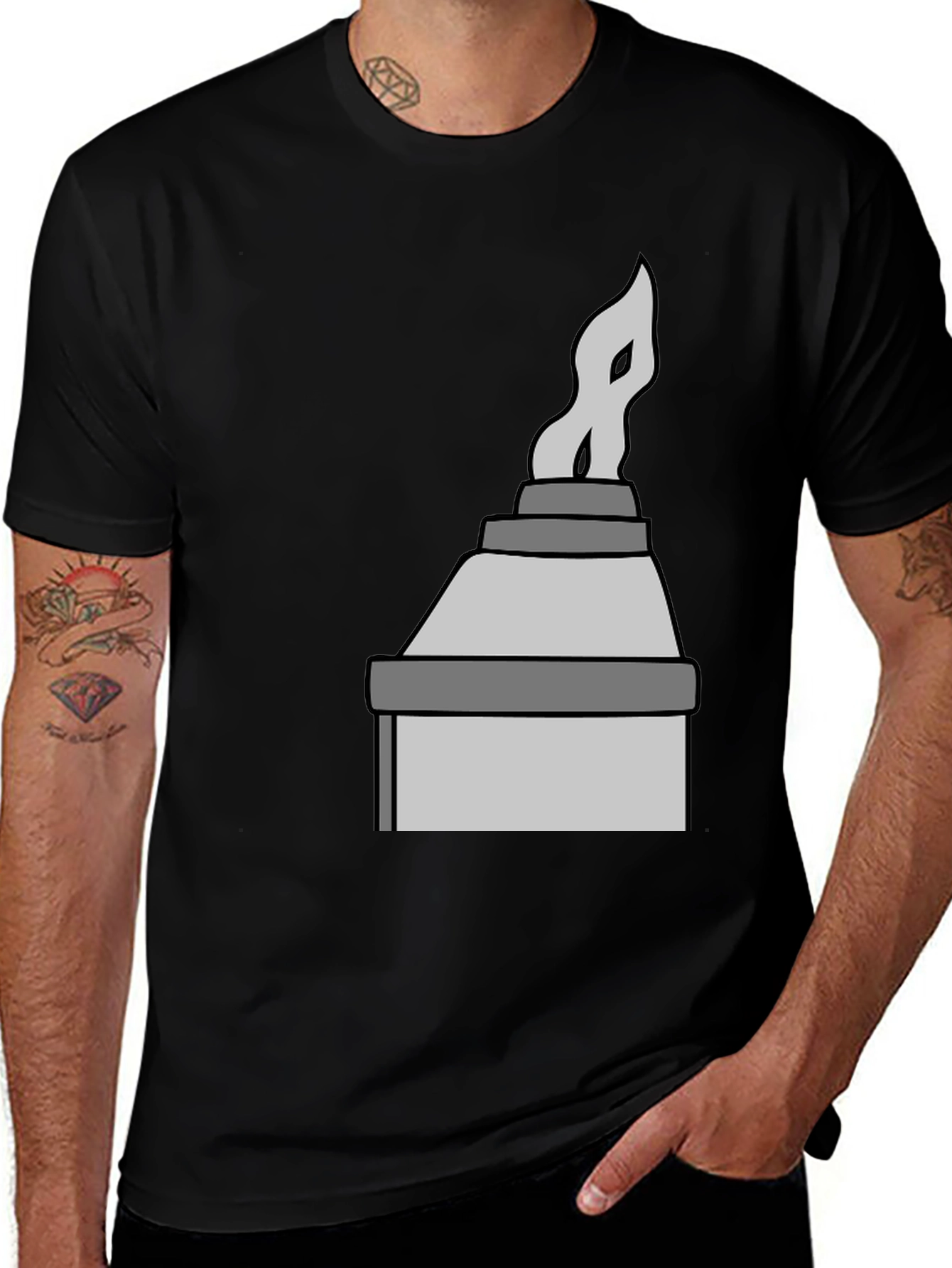 Stylized Chimney Stack Tee
