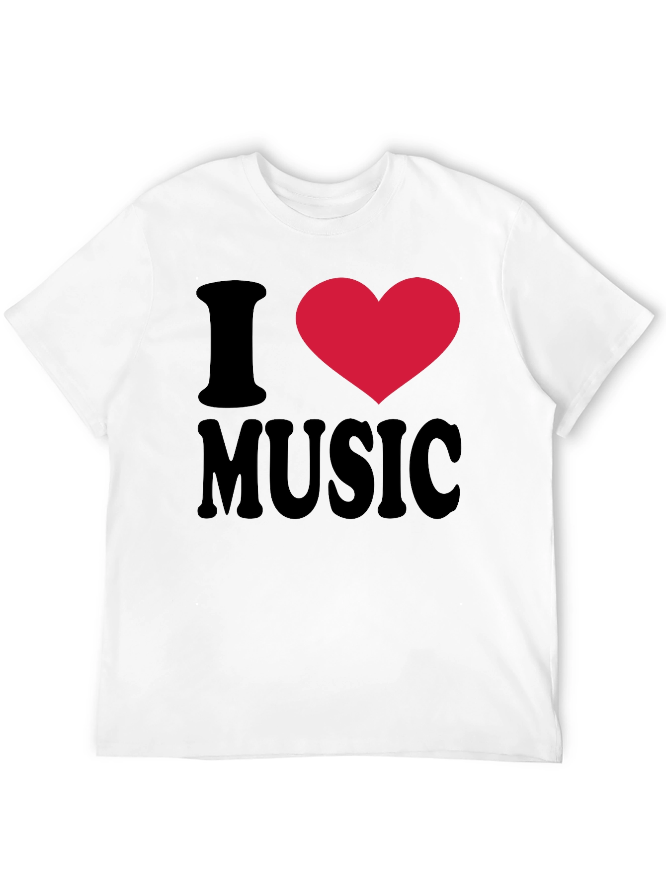 I Heart Music Black T-Shirt