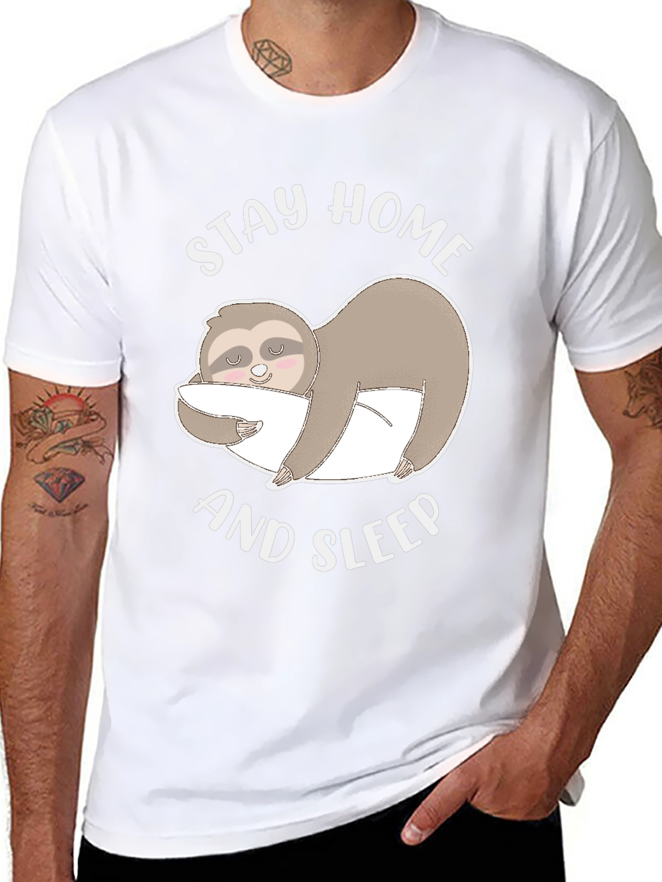 Stay Home and Sleep Sloth T-Shirt