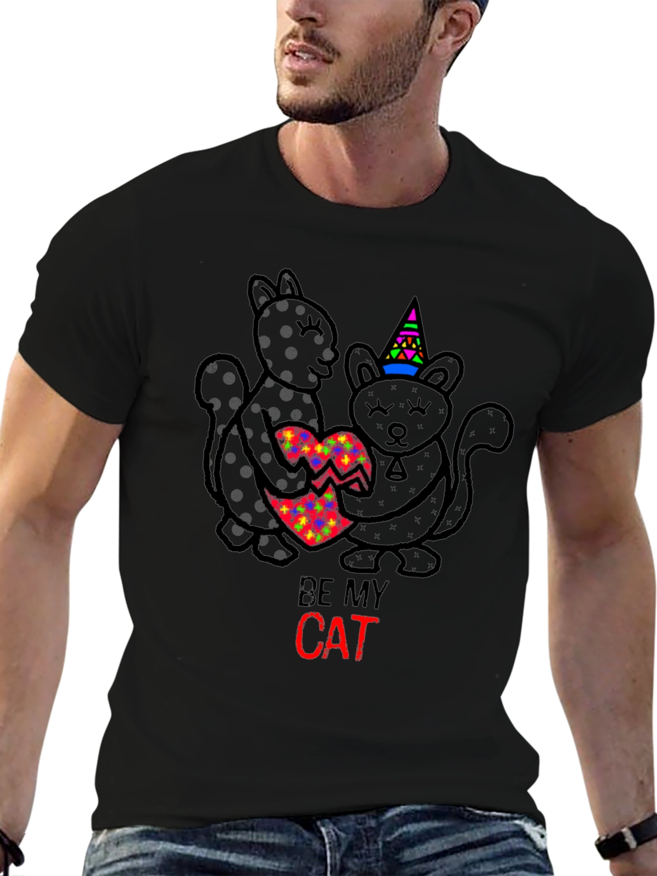 Be My Cat Valentine T-Shirt