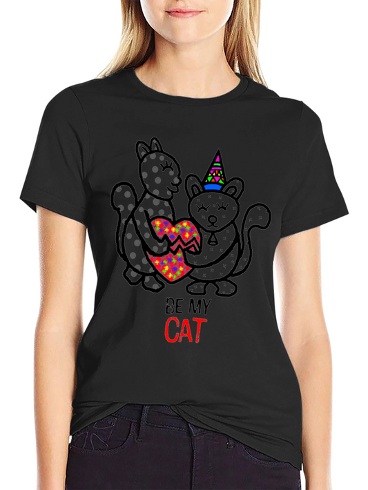 Be My Cat Valentine T-Shirt