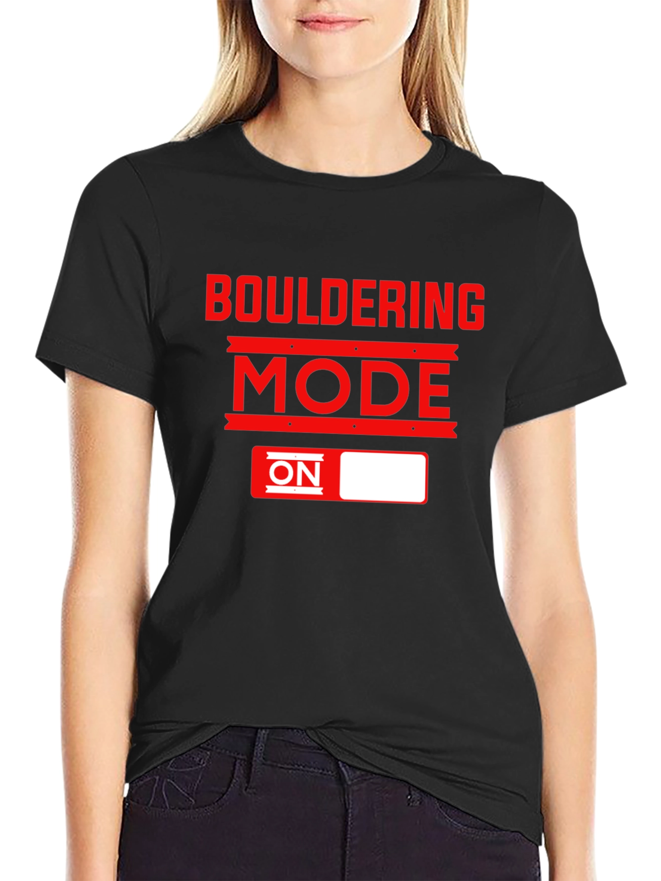 Bouldering Mode ON T-Shirt - Black
