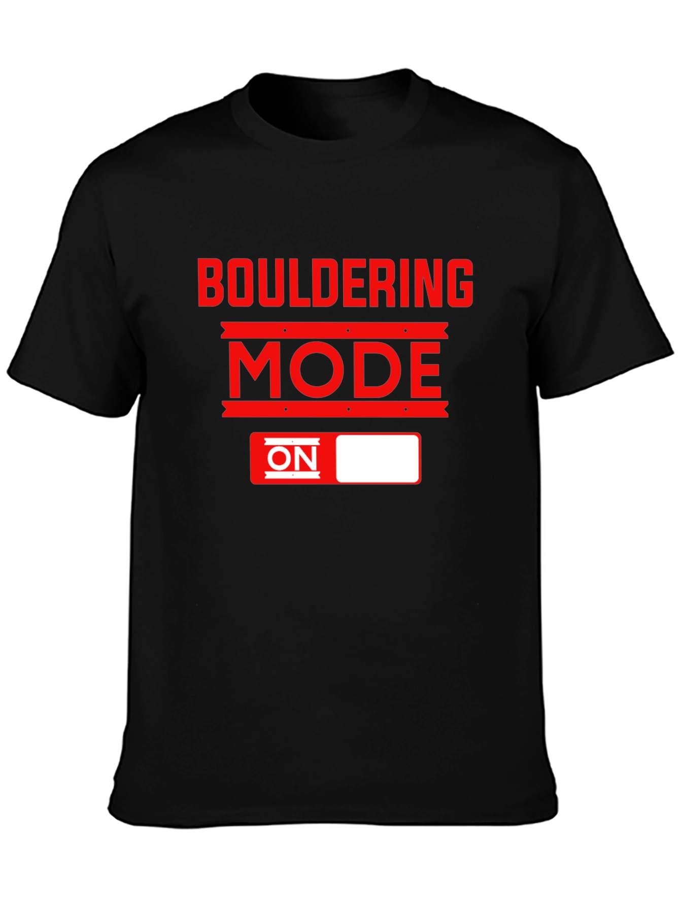 Bouldering Mode ON T-Shirt - Black