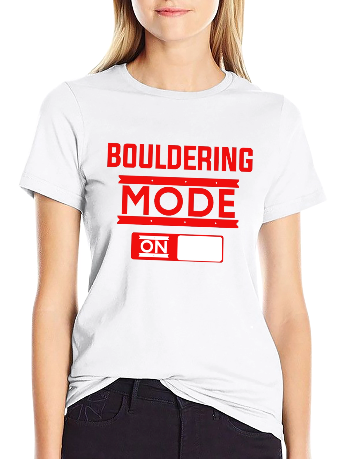 Bouldering Mode ON T-Shirt - Black