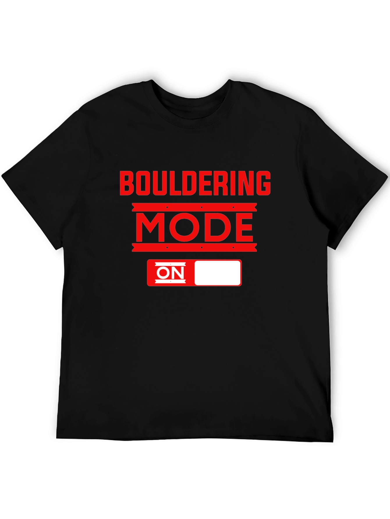 Bouldering Mode ON T-Shirt - Black