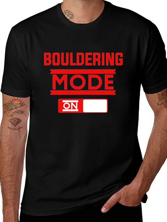 Bouldering Mode ON T-Shirt - Black