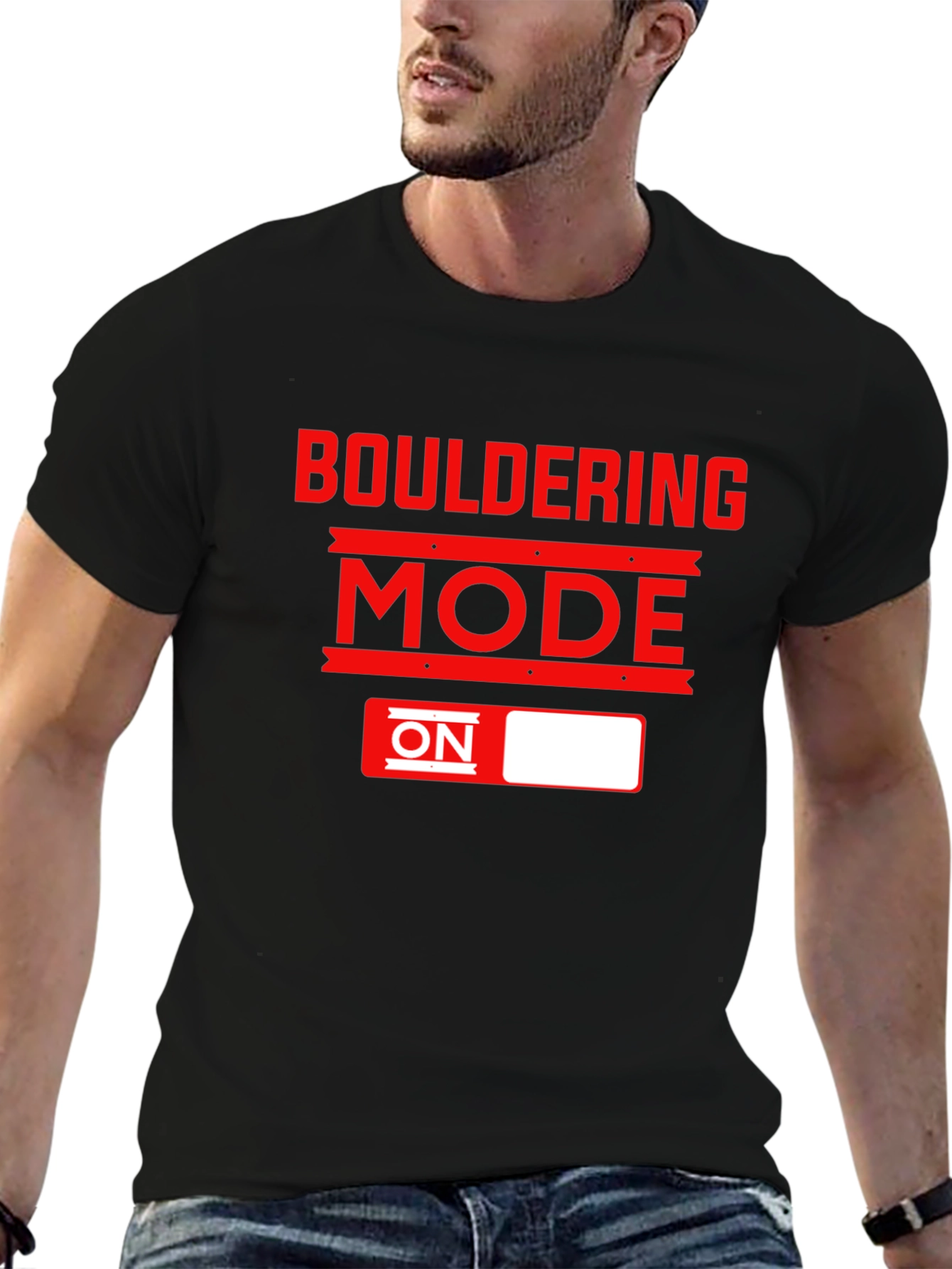 Bouldering Mode ON T-Shirt - Black