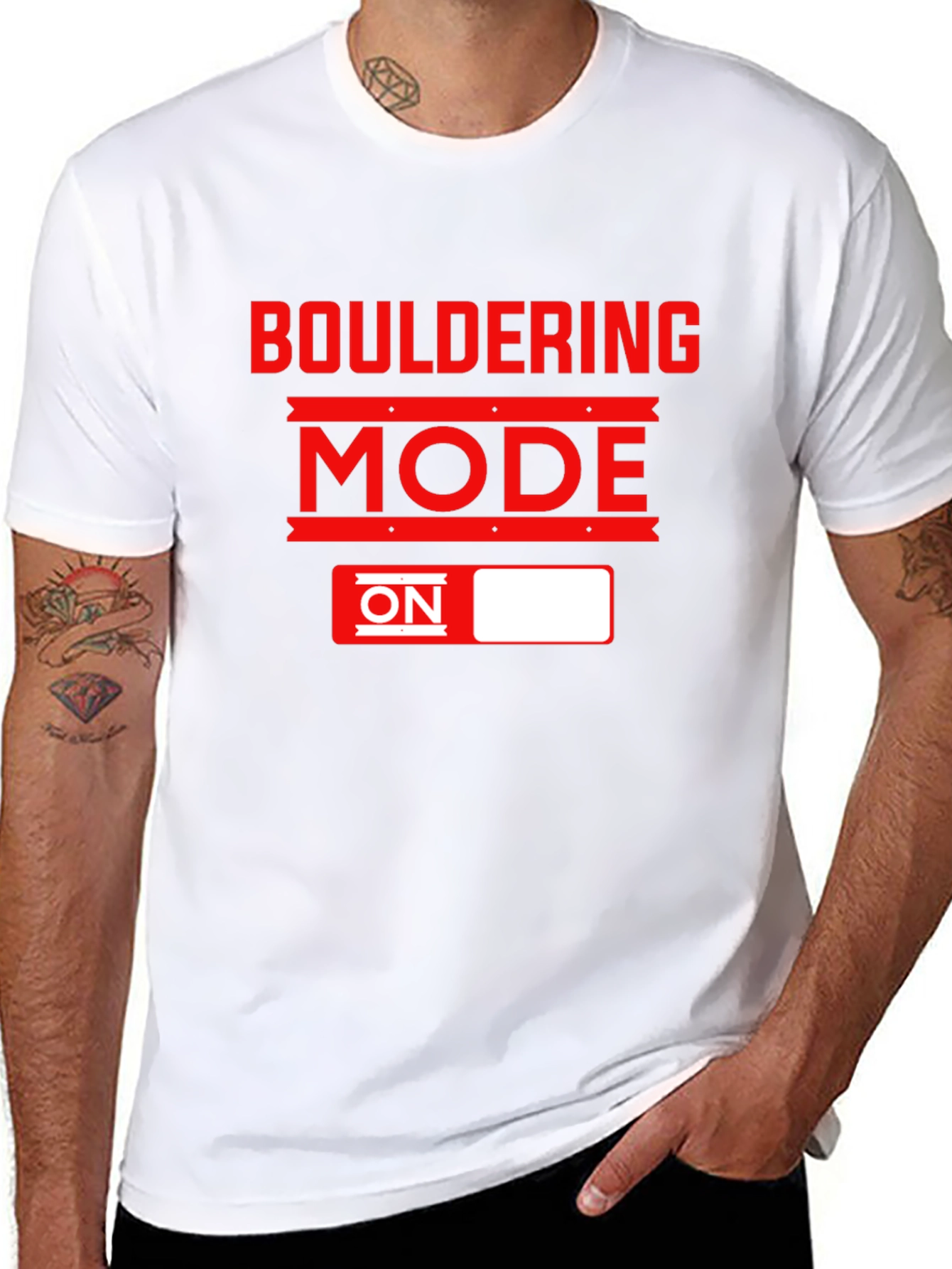 Bouldering Mode ON T-Shirt - Black