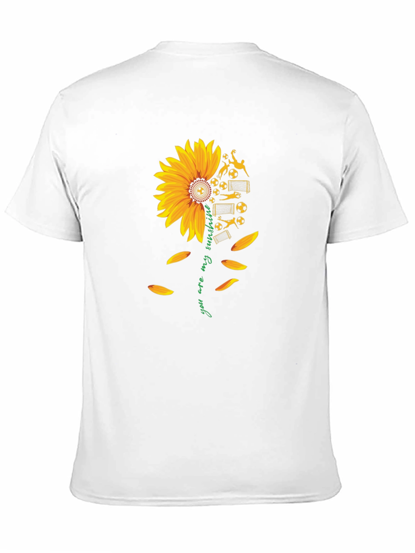 Soccer Sunflower Graphic Tee - You Are My Sunshine!