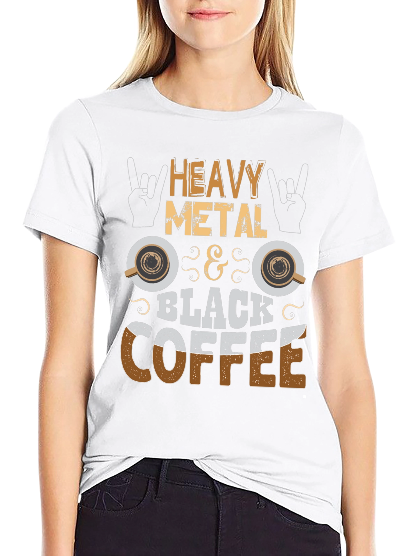 Heavy Metal & Black Coffee Graphic T-Shirt