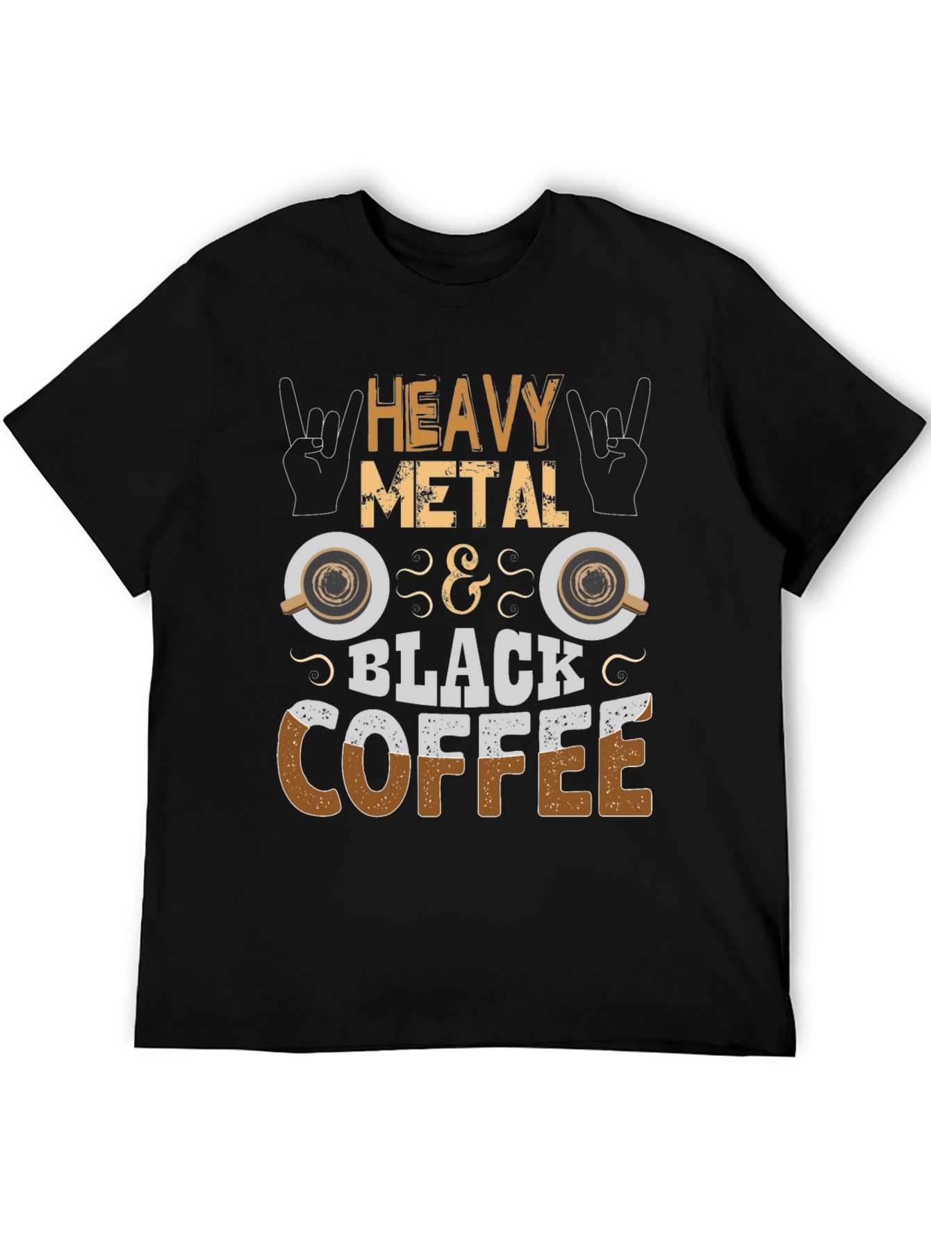 Heavy Metal & Black Coffee Graphic T-Shirt