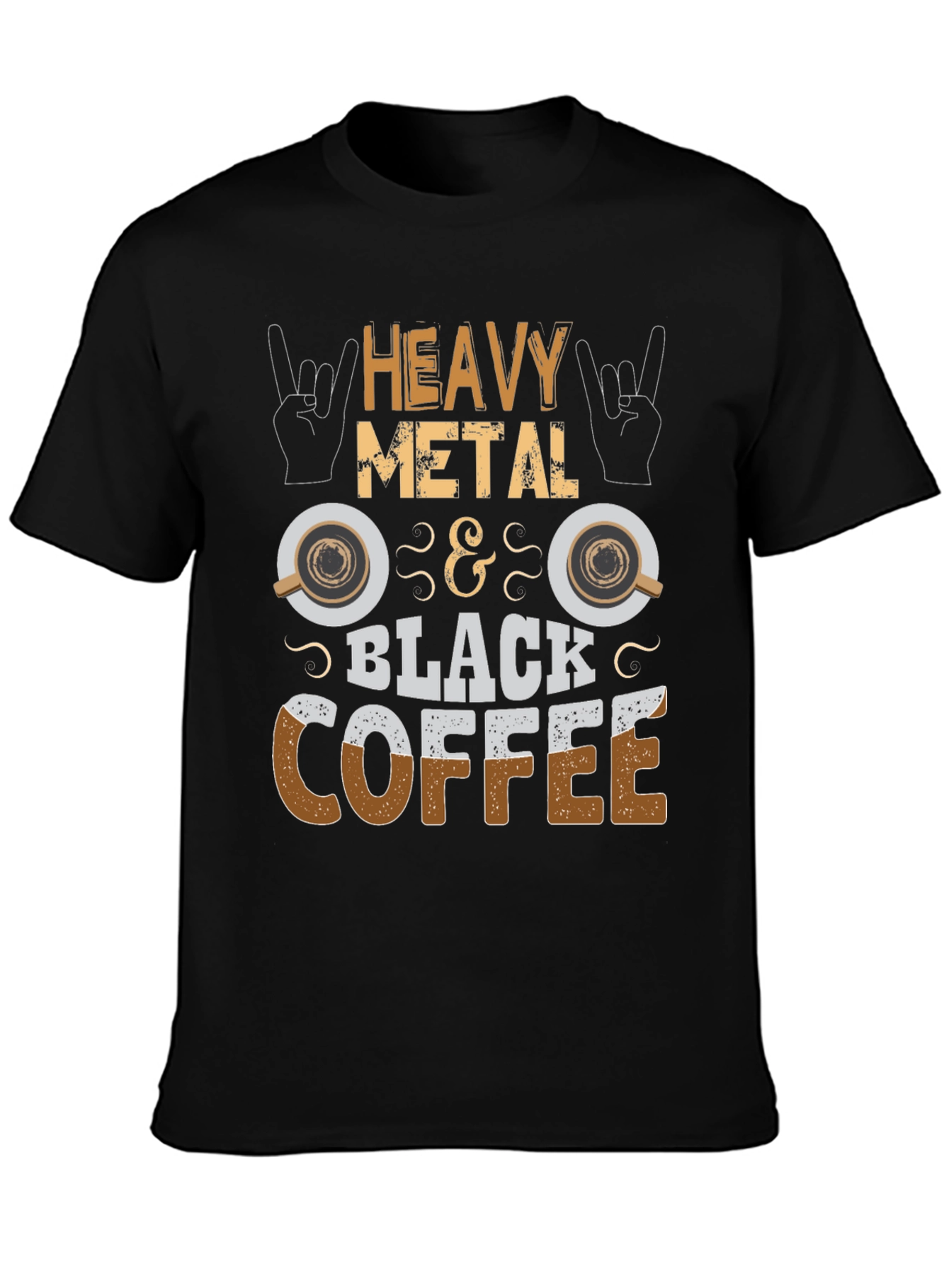 Heavy Metal & Black Coffee Graphic T-Shirt