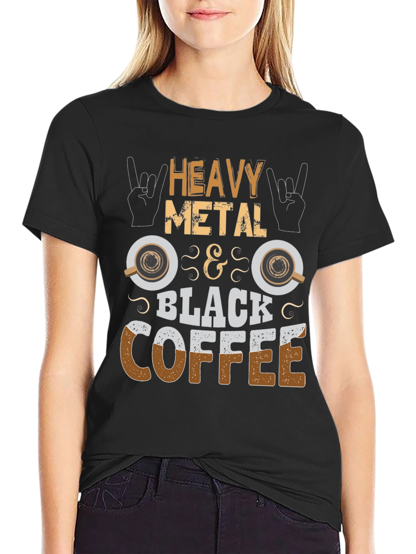 Heavy Metal & Black Coffee Graphic T-Shirt