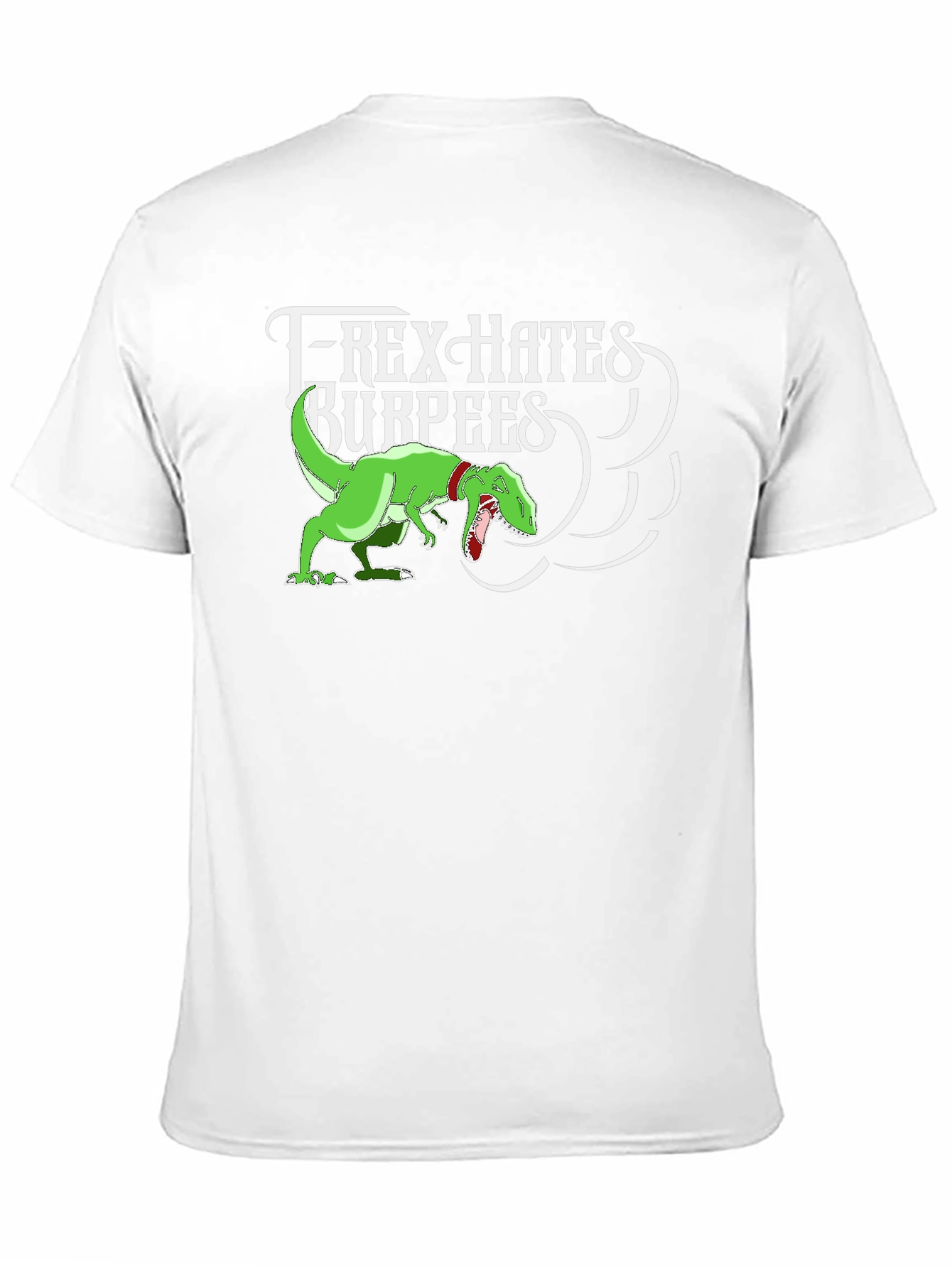 T-Rex Hates Burpees Graphic Tee - Black