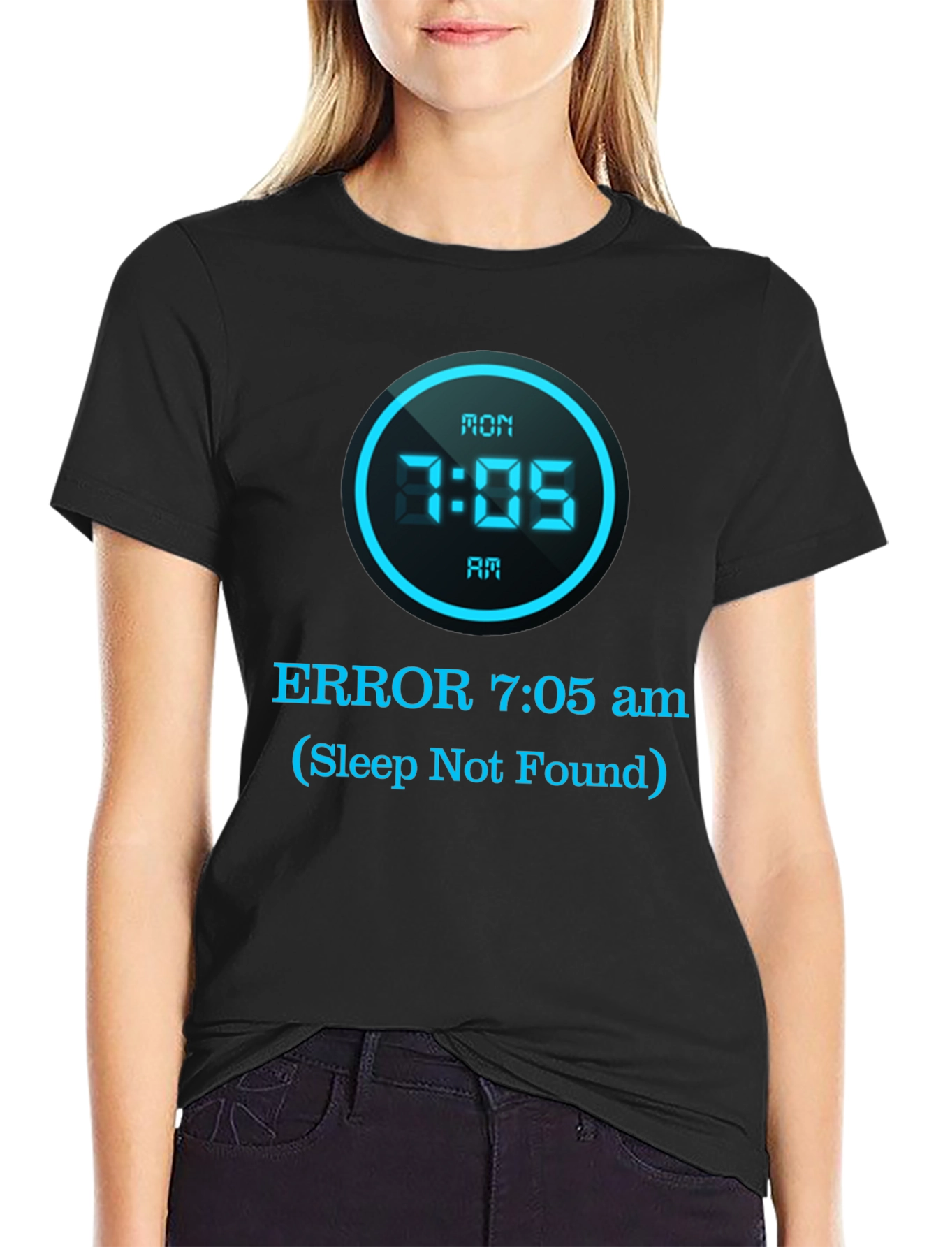 Humorous Sleep Not Found Graphic T-Shirt