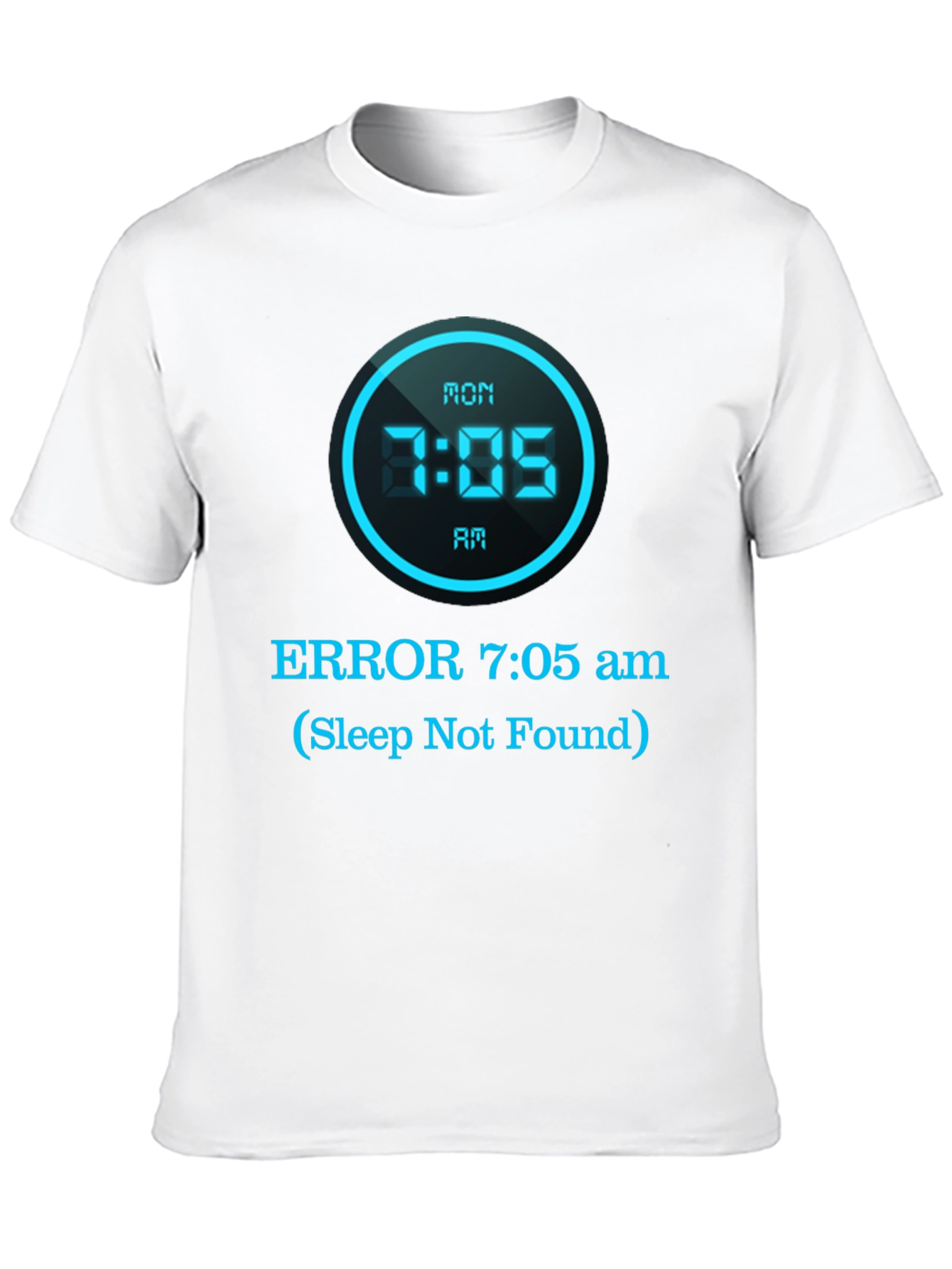 Humorous Sleep Not Found Graphic T-Shirt