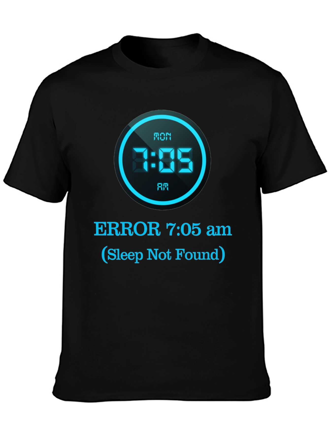 Humorous Sleep Not Found Graphic T-Shirt