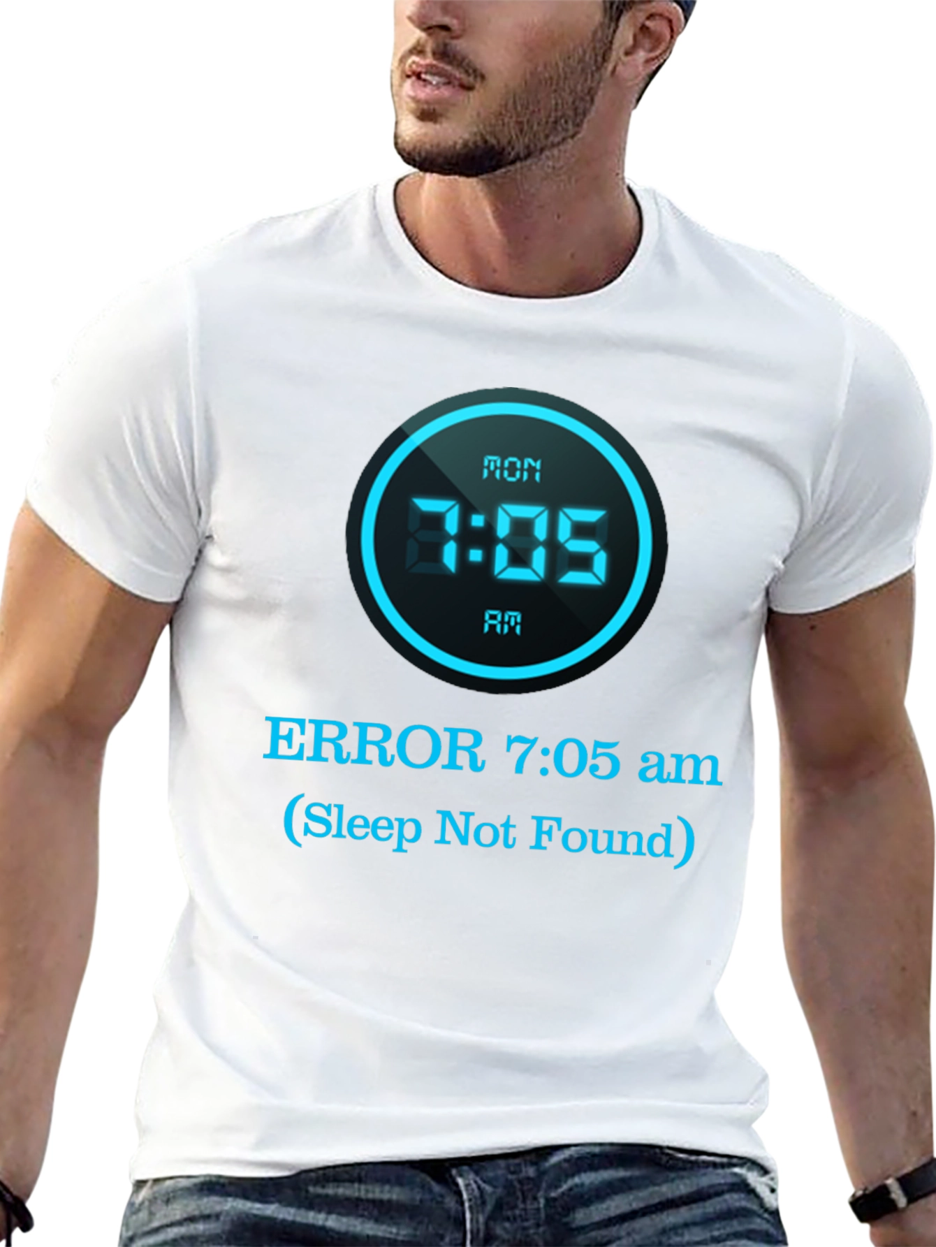 Humorous Sleep Not Found Graphic T-Shirt