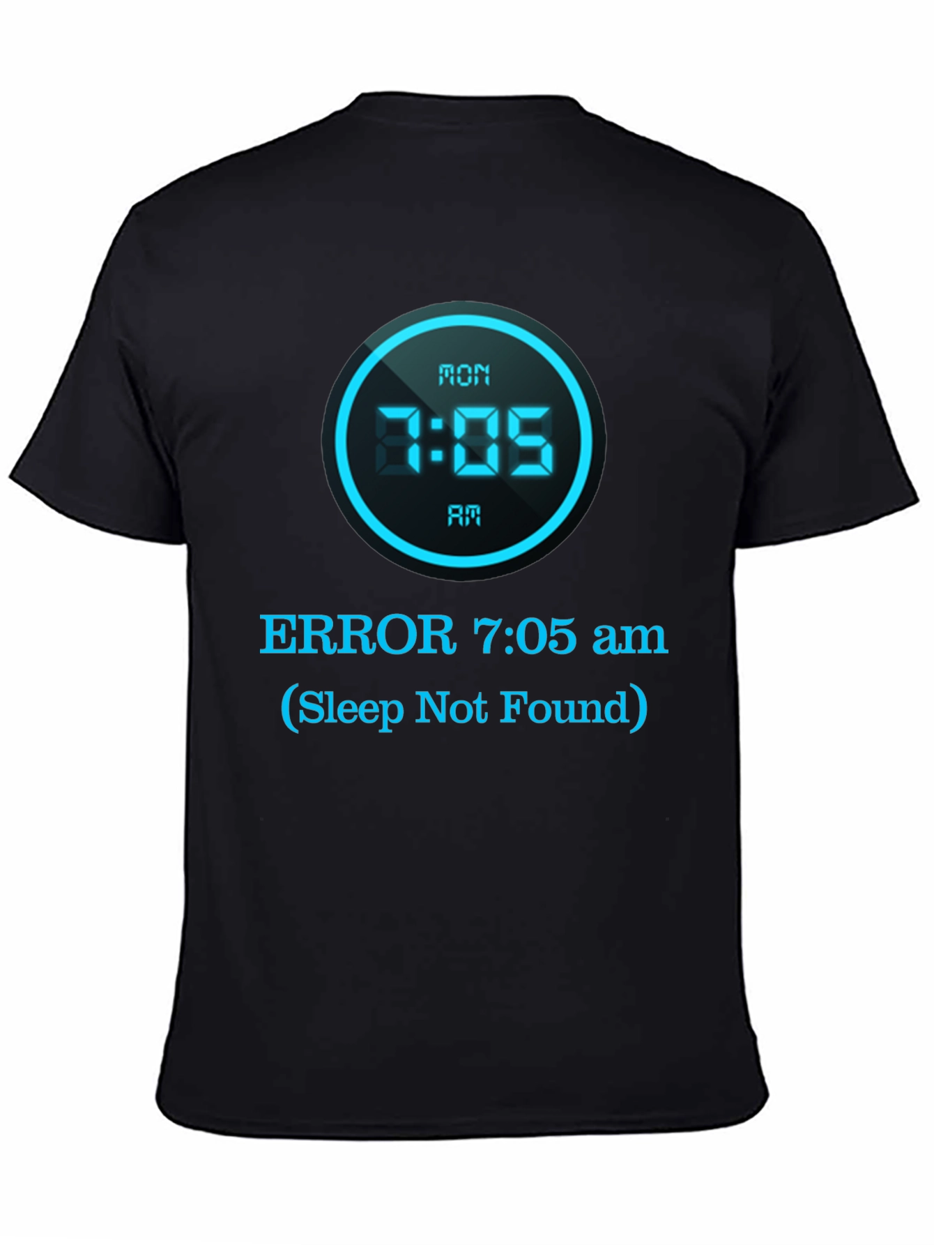 Humorous Sleep Not Found Graphic T-Shirt