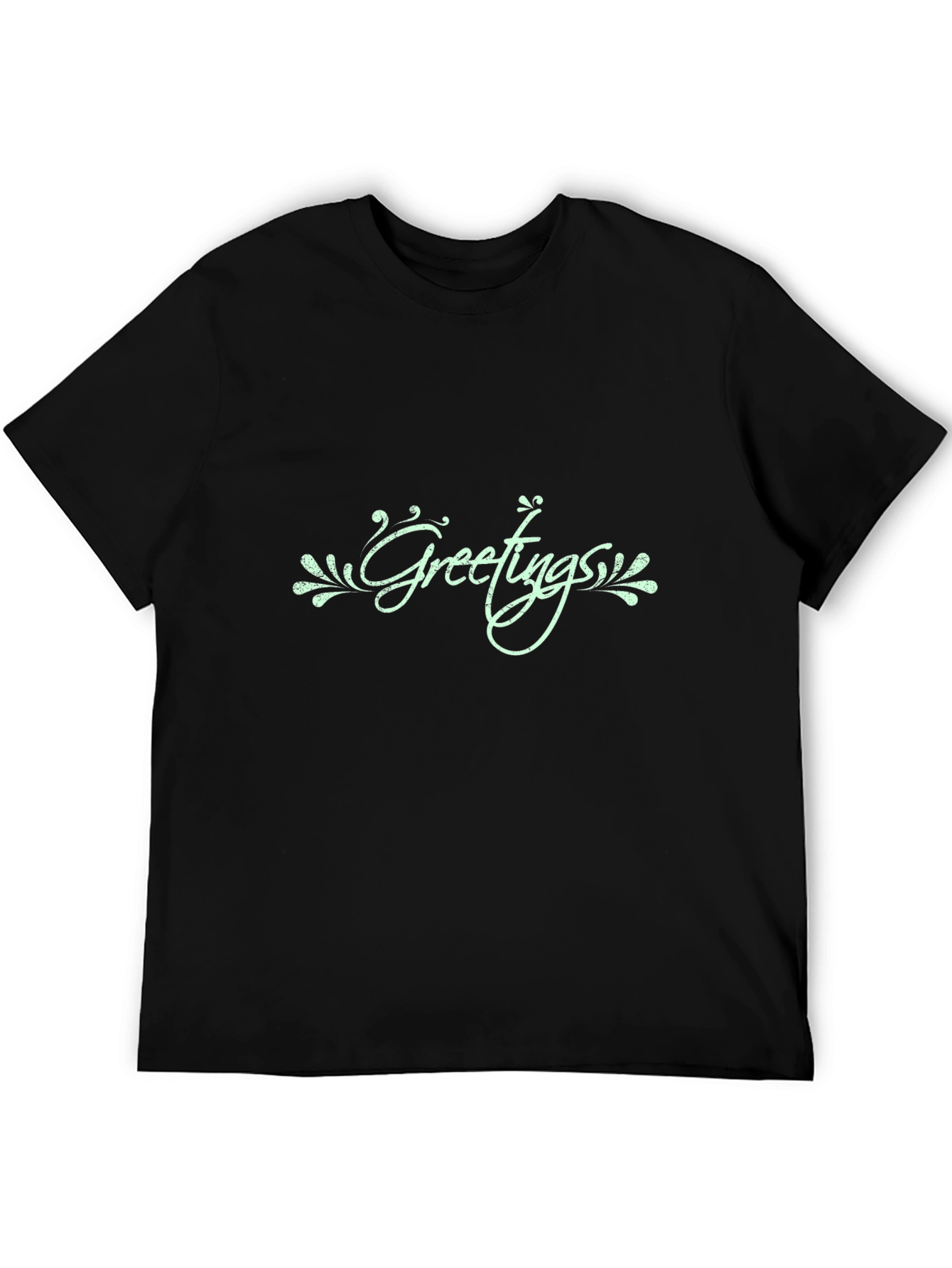 Greetings Graphic Print Tee - Stylish Casual Wear