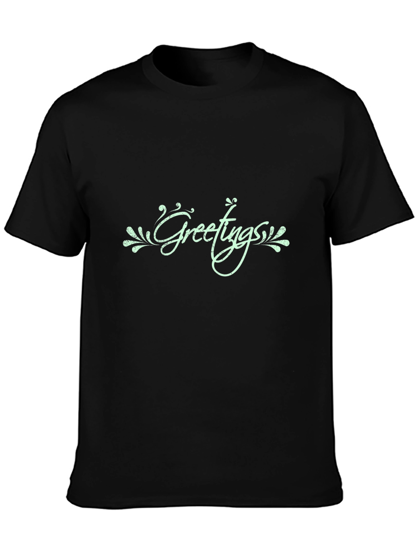 Greetings Graphic Print Tee - Stylish Casual Wear