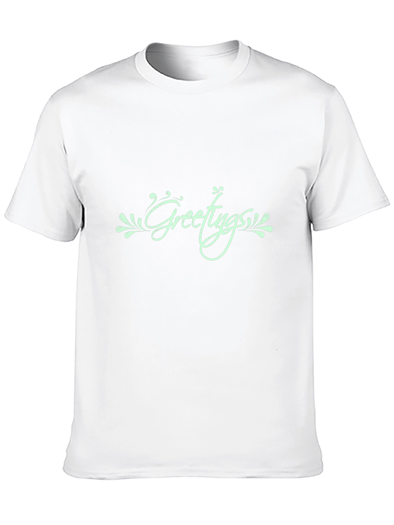 Greetings Graphic Print Tee - Stylish Casual Wear