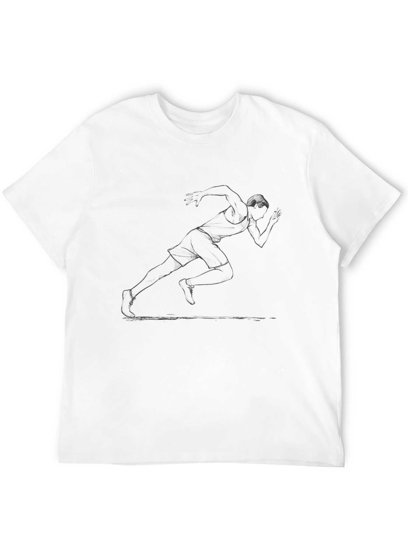 Runner Graphic Tee - Athletic Style Shirt