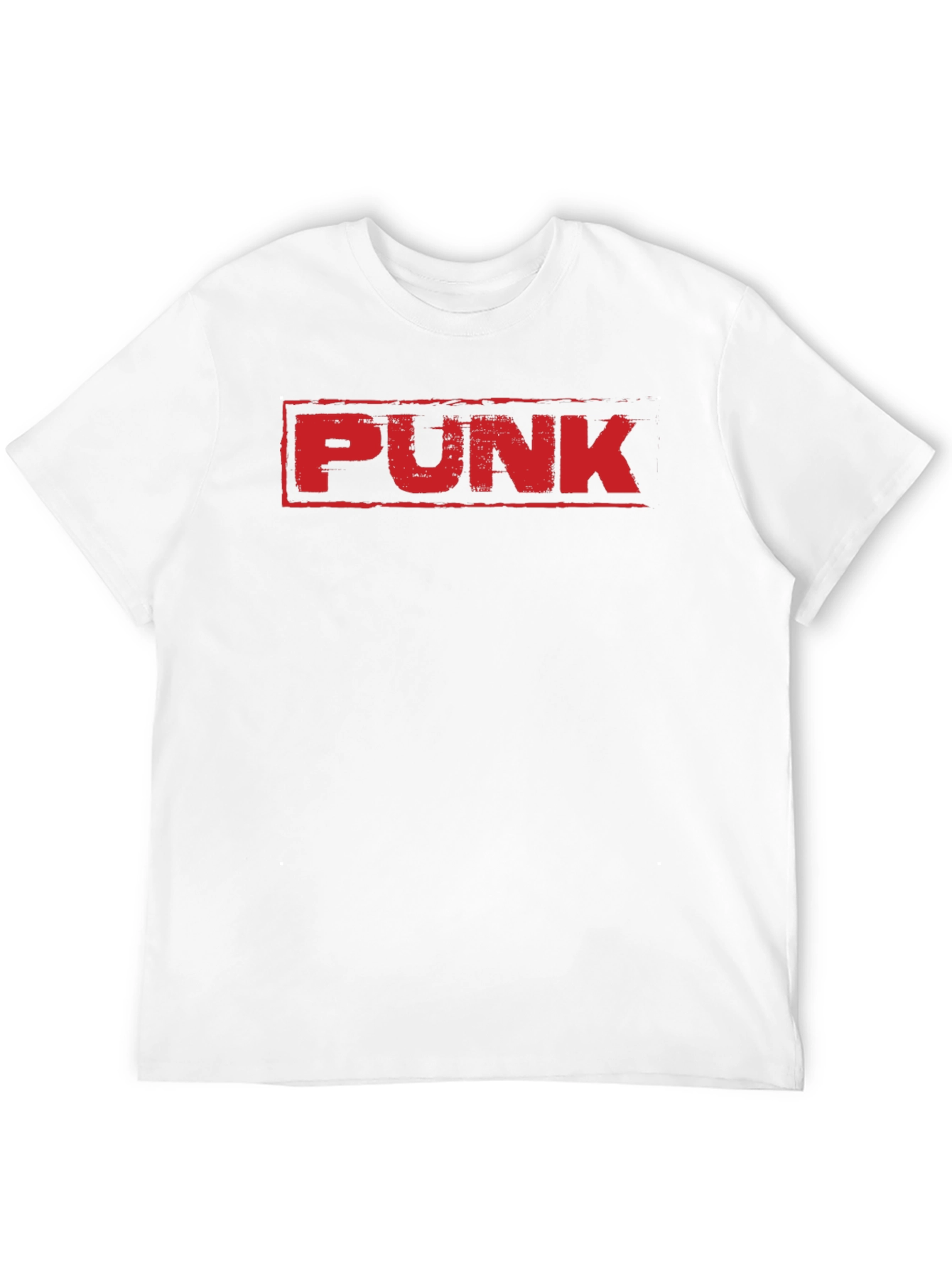 Punk Graphic T-Shirt - Bold Red Print on Black