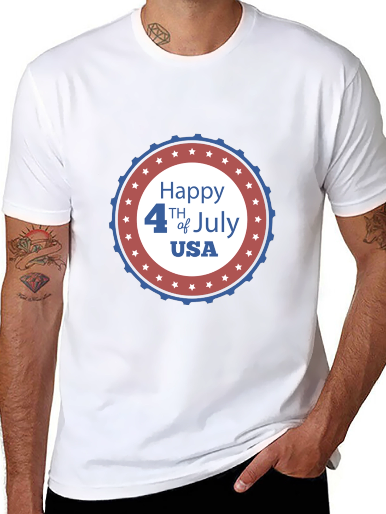 Happy 4th of July USA Graphic T-Shirt