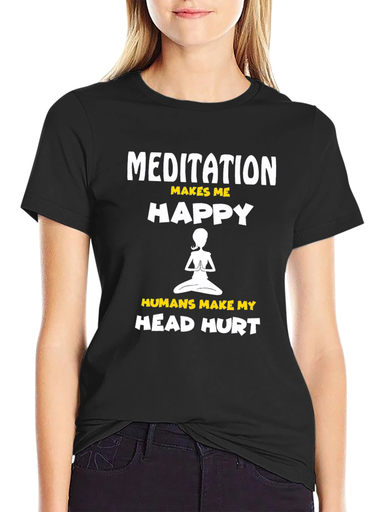 Meditation Makes Me Happy T-Shirt